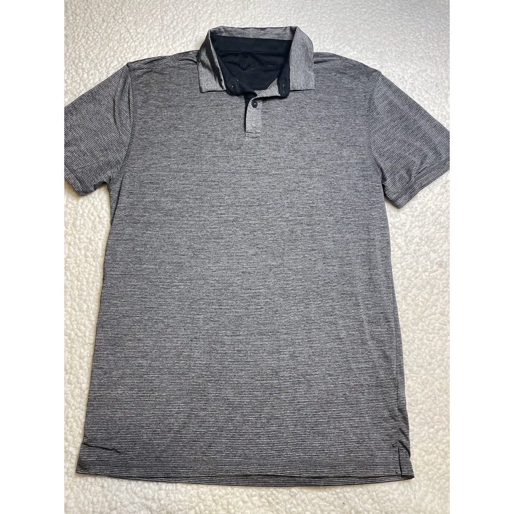 BKE Shirt Adult Large Black Gray Performance Polo Golf Casual  Mens